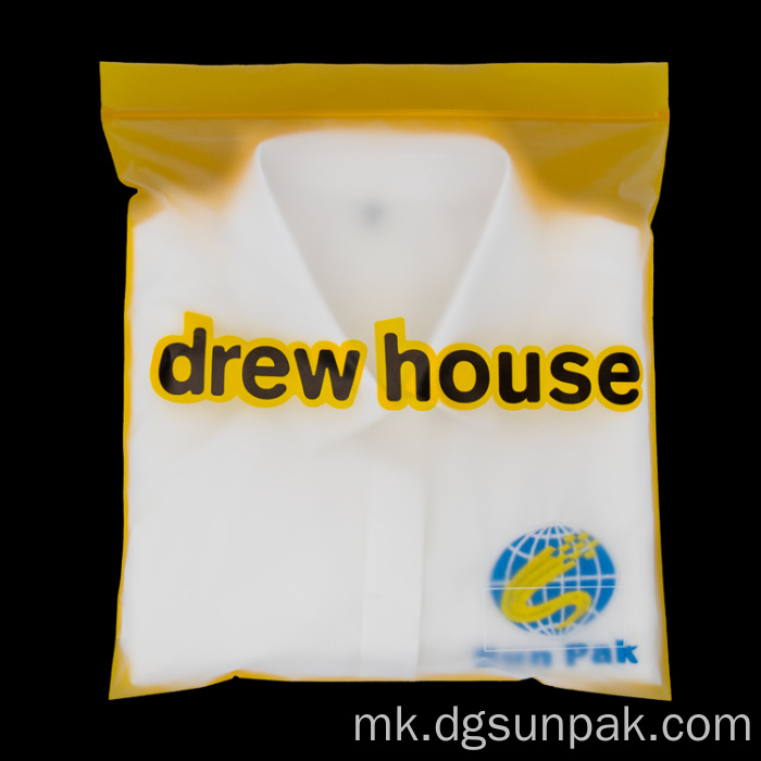 облека CPE матирано патент пластична торба со патент